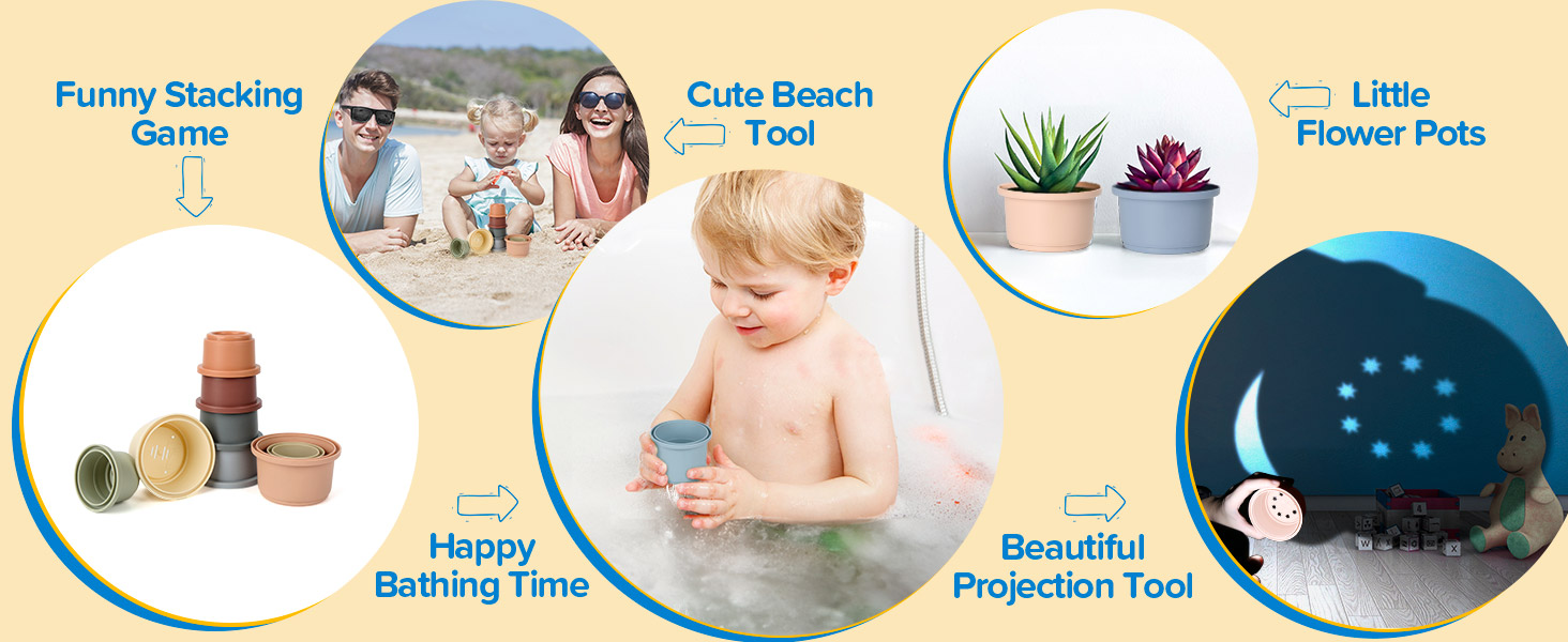 8*Stacking Cups Toys Set