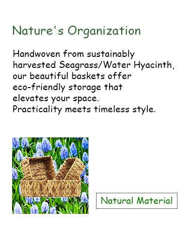Water Hyacinth Storage Baskets