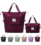 Large Capacity Travel Bag, Foldable Travel Bag, Expandable Travel Duffel Bag, Collapsible Waterpr...