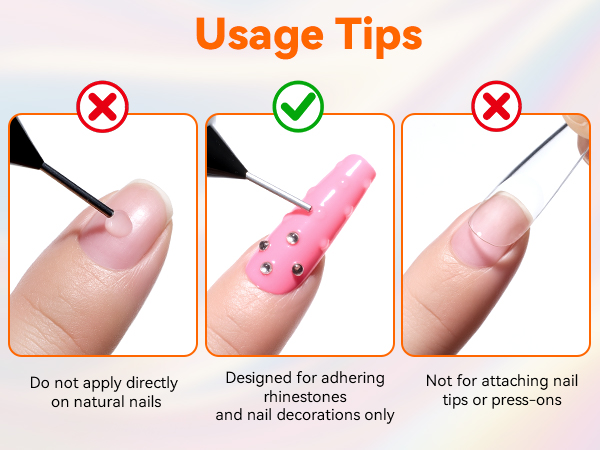 rhinestone glue for nails