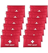 AOUTACC 12 Pack Mini First Aid Kit Empty Bag, Travel Empty First Aid Kit Pouch Bag for Emergency ...