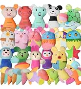 GZQKUSO 32pcs Dog Squeaky Toys Set,Plush Puppy Toys for Small Dogs, Interactive Dog Squeak Toys f...