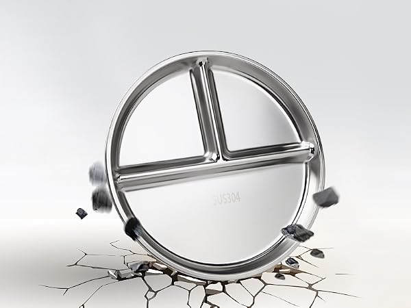 stainless steel kids plates
