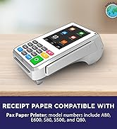 Thermal Paper for Pax Models A80 E600 S80 S500 Q80 24 Rolls