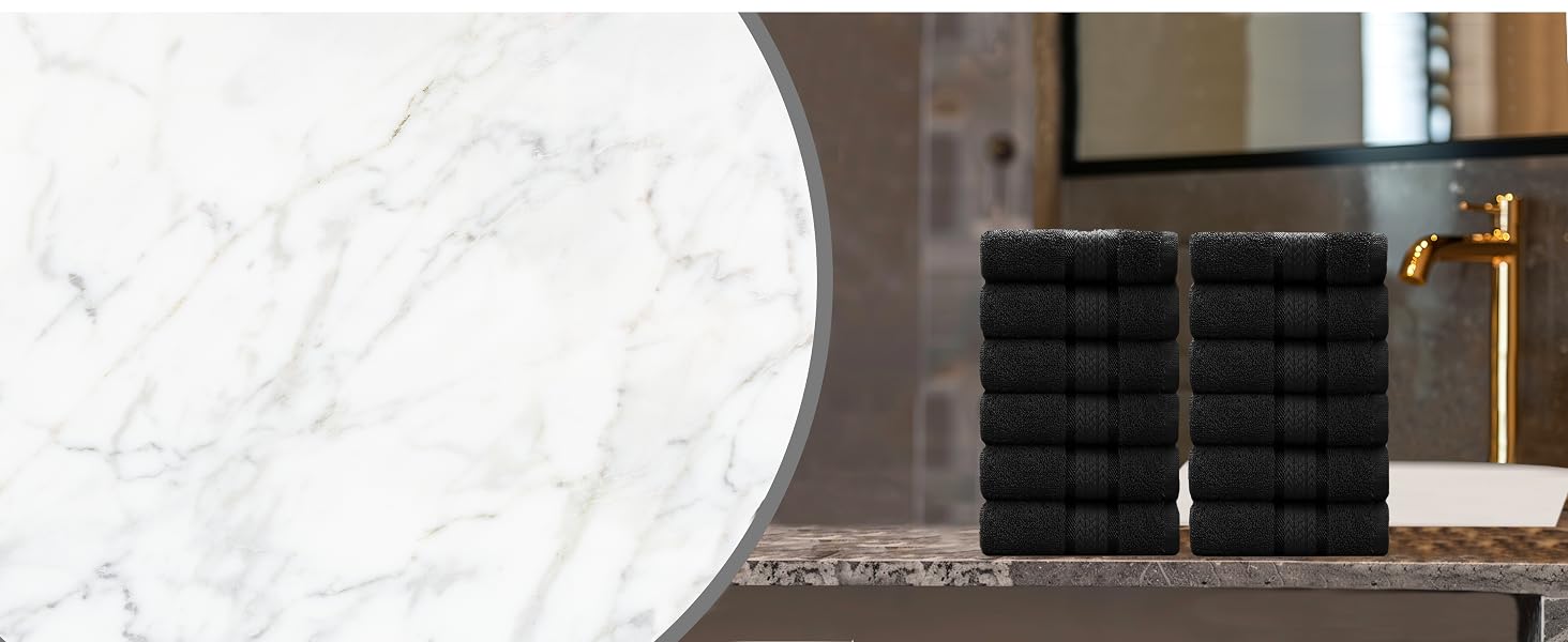 Black wash cloth