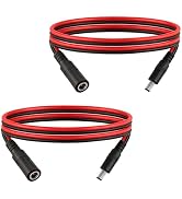 3.3ft DC Power Extension Cable 5.5mm x 2.5mm 5525 Connector 14AWG Male to Female Connection Cable...