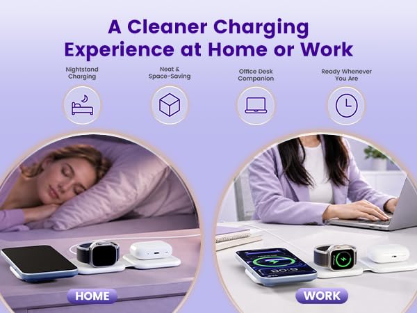 phone and watch charger station for iphone