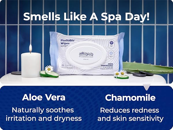 Flushable wipes