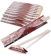 40 Pairs Disposable Chopsticks with Japan Hokusai Designed Origami Paper Rest, Individually Wrapp...