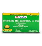 A+Health Cetirizine Hcl 10 Mg Liquid Gels, Antihistamine for 24 Hour Allergy Relief, 65 Count