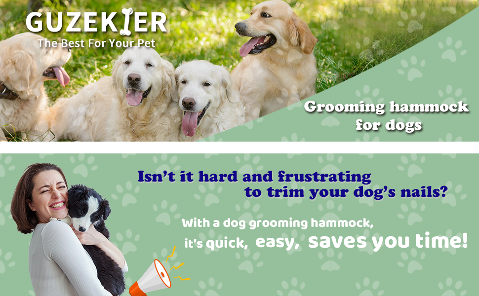 dog grooming hammock large