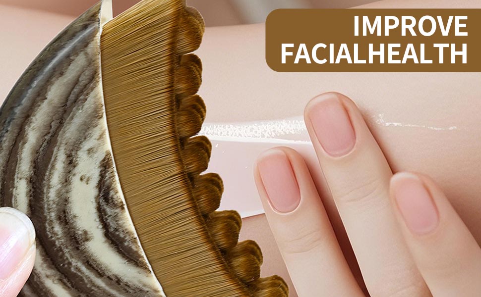 Lymphatic Contour Face Brush Soft,dry brushing body brush for lymphatic drainage