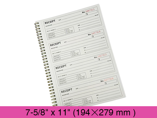 receipt book