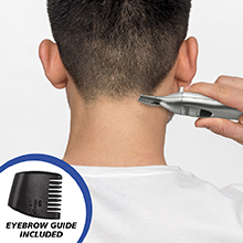 wahl trimmer ear nose brow deluxe 2-in-1 detailer facial professional lighted shaver clipper andis