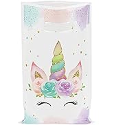 DaiUni 30 PCS Unicorns Goodie Bags Party Favor Bags with Handles for Kids Birthday
