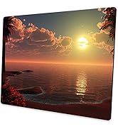 Custom Square Gaming Mouse Pad, Ladies Mouse Pad, Lake Surface Anti-Slip Rubber Base Mouse Pad at...