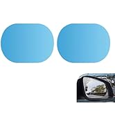 yorpyep Rearview Rainproof Film, Oval Rearview Mirror Anti-reflective Anti-fog Protective Film, S...