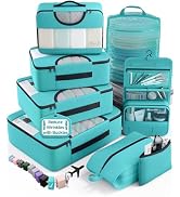 Veken 8 Set Packing Cubes for Travel Essentials, Suitcase Organizer Bags in 4 Sizes, Carry-On Lug...