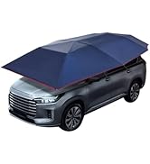 Car Cover Tent 13.78 x 7.2 ft Semi-Automatic Car Shade Canopy Removable Cars Awning Waterproof Su...