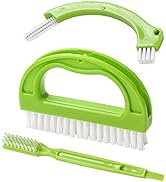Living&Giving Grout Brush, (3 in 1) Grout Cleaner Brush, Tile Joint Scrub Brush with Handle, Stif...