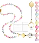 Toykee Lanyards for Id Badges and Keys for Women Teacher - Colorful Beaded Card Holders