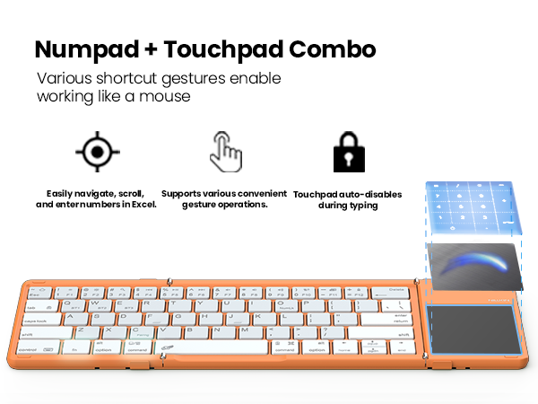 Numeric Keypad & Touchpad Combo