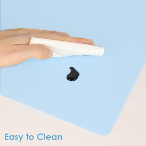 blue silicone table mat for kids