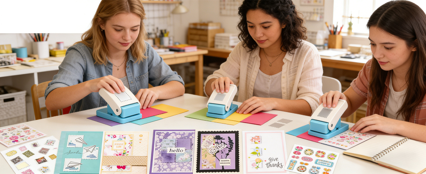 Stamp Punch for Paper Crafts Card Making