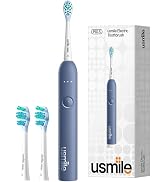 usmile P10S Sonic Electric Toothbrush, 180-Day Battery, Blue | 3 Modes Deep Clean & Whitening, Cu...