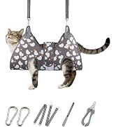 ATESON Dog Grooming Hammock for Small Dogs Cat, Dog Grooming Harness for Nail Trimming, Pet Groom...