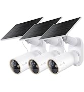 Tapo MagCam 4K Outdoor Wireless Security Camera, C460 KIT(3-Pack) | Battery Power with Solar, Mag...