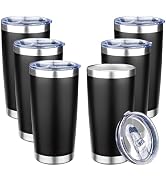 FLIFQI 20oz Tumbler with Lid Double Wall Vacuum Insulated Travel Coffee Mug Stainless Steel Therm...