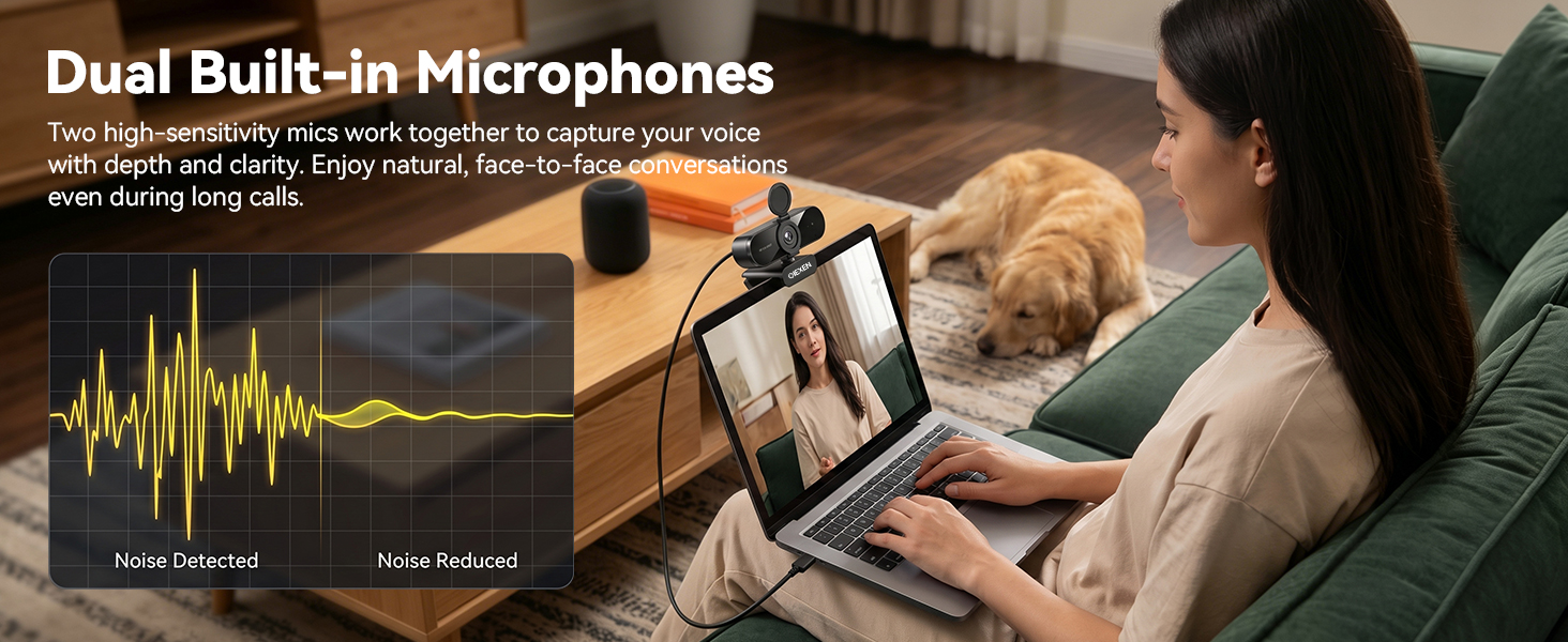 Dual Built-in Microphones