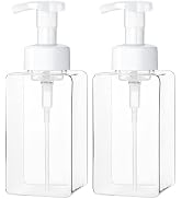 Kzeirm Foaming Soap Dispenser, 15 Oz Foam Soap Dispenser for Bathroom & Kitchen, Refillable Foami...