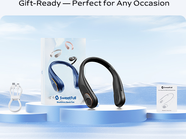 portable neck fan; personal neck fan; portable fan neck; fan neck; fan around your neck;