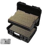 Round Rifle Ammo Storage Box – TSA Approved Waterproof Ammo Case for 5.56 NATO, .223 Rem, .300 Bl...