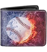 bipkonu Kids Wallet for Boys, Birthday Gift for 5 6 7 8 9 10 11 12 Year Old Boy, Funny Baseball W...