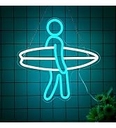 Neonawall Surfer Neon Sign For Home Décor,Bedroom Decor,Led Sign,Room Neon Sign,Gym Decor,Sports ...