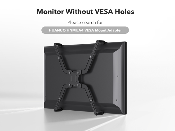 Monitor without Vesa Holes, search HNMUA4 VESA adapter