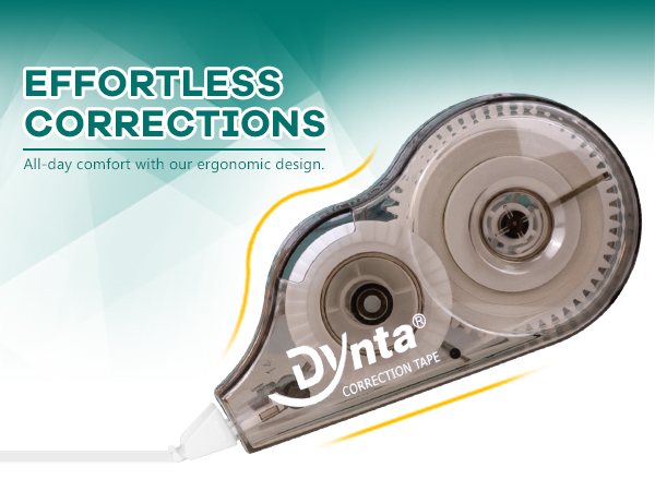 An ergonomic design enables you to make corrections comfortably during the entire workday