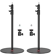 EMART Round Base Light Stand, 79" Heavy Duty Monopod for Camera, Lights | Air Cushion Monopod Stu...