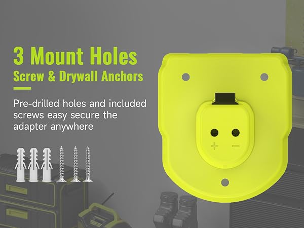 3 mount holes
