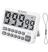 FCXJTU Digital Kitchen Timer, Large Display Countdown/Up Timer with Digits Directly Input, Fast S...