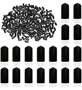 RYKOMO 200 PCS Pourers Dust Covers Black Pourer Cap Rubber Caps Olive Oil Liquor Bottle Pour Spou...