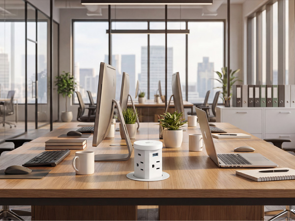 conference table power hub desk plug station recessed power strip power outlet pop up socket