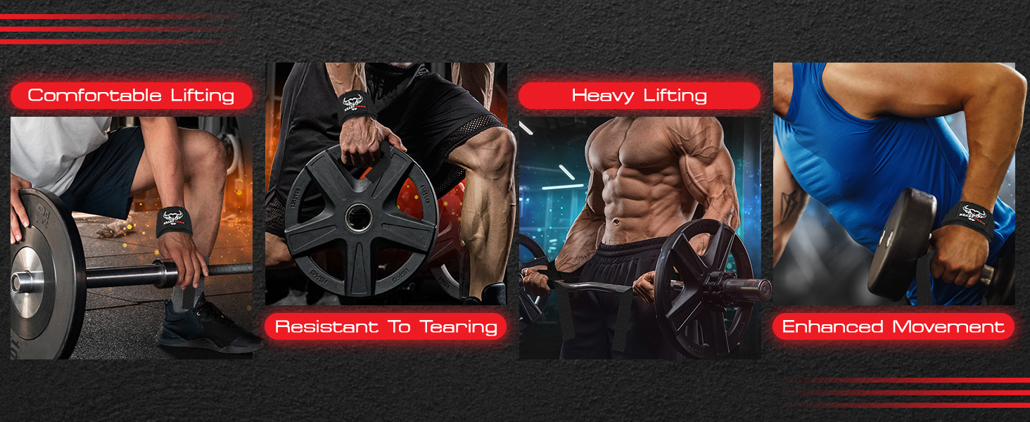 Fitness equipment and muscular bodies showcasing strength training exercises: comfortable lifting, heavy lifting, resistance training, and enhanced movement techniques.