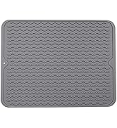 Large Dish Drying Mat, Multiple Usage Silicone Mats for Multiple Usage, Drying Mat for Kitchen Co...