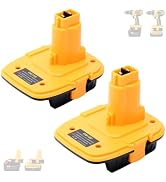 Tulepowceeng 2 Pack DM18D Battery Adapter Compatible with Dewalt 18v Tools, Convert Compatible wi...