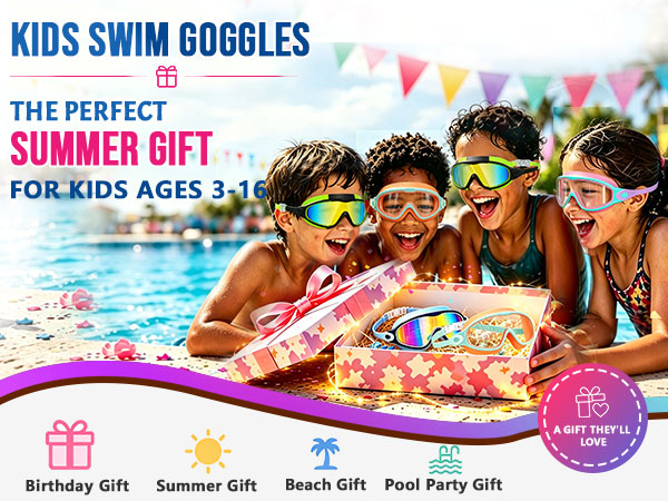 Kids Swim Goggles Swimming Goggles for Kids Boys Girls GIFT