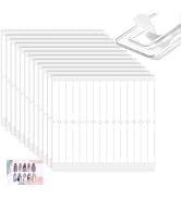 BQAN 12 Sheets Double Sided Nail Tape for Press On Nails Storage, Clear Adhesive Mounting Tapes f...